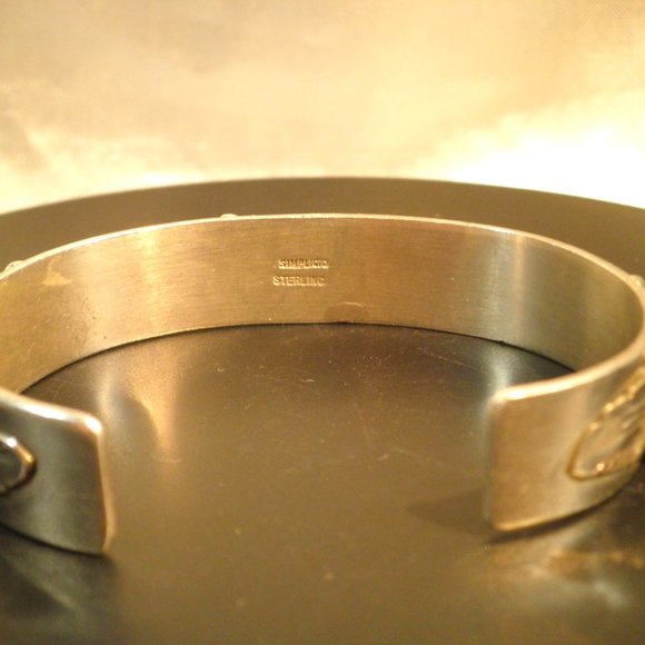 Simplicio Zuni Sterling Turquoise Coral Bracelet - Picture 5 of 5